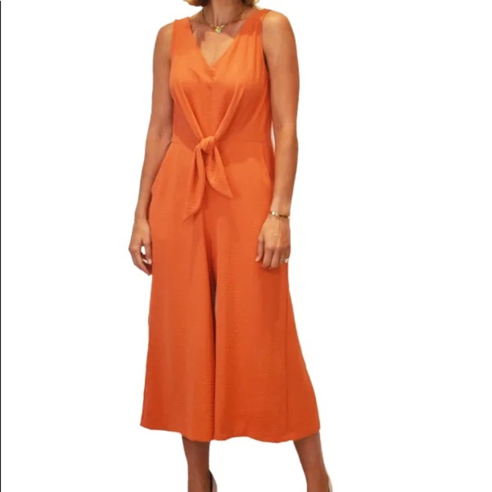 Gabby Skye Tie Front Jumpsuit-NWT